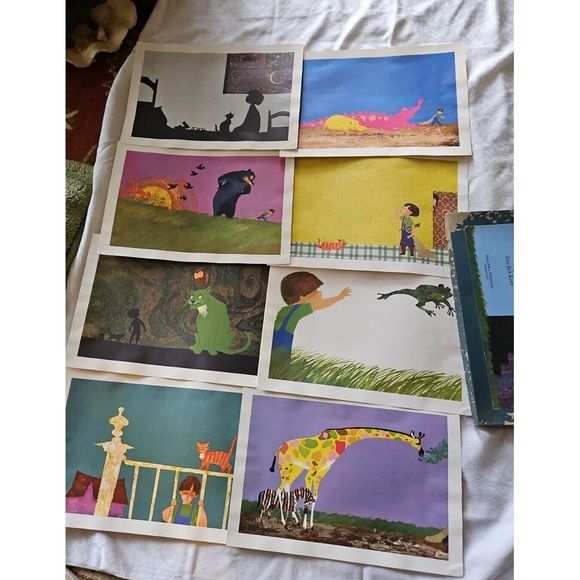1965 ZOO‎ WHERE ARE YOU? 8 Print Set PORTFOLIO Ezra Jack Keats 19x13 ANIMALS